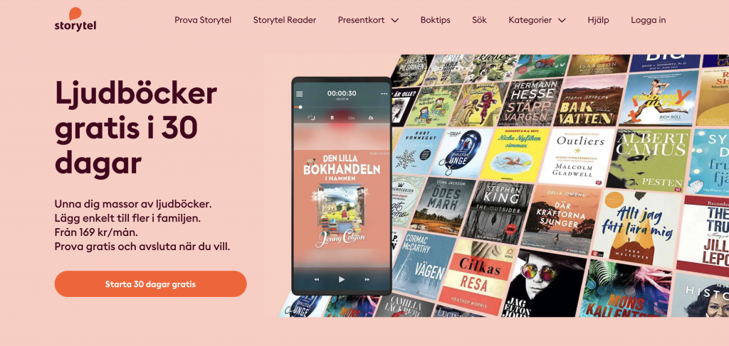 Storytel plattform