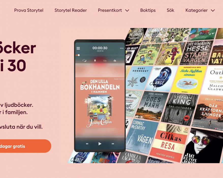 Storytel plattform