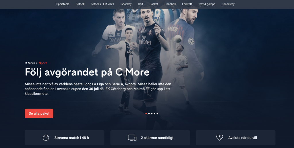 Cmore sport tjänst